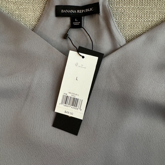 Banana Republic Gray Lined Camisole Tank Top NWT Size L - Picture 4 of 5